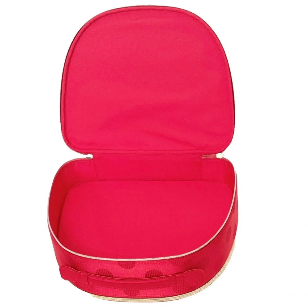 Estée Lauder Travel Make-up Cosmetic Bag Case Red Polka Dot NEW